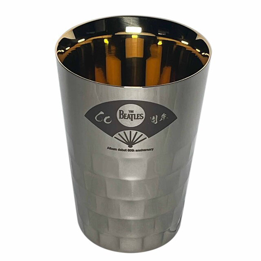 THE BEATLES - (来日 60周年 ) - meets Japanese traditional craft Album debut 60th anniversary / タンブラー / 中金色 / 扇子柄
