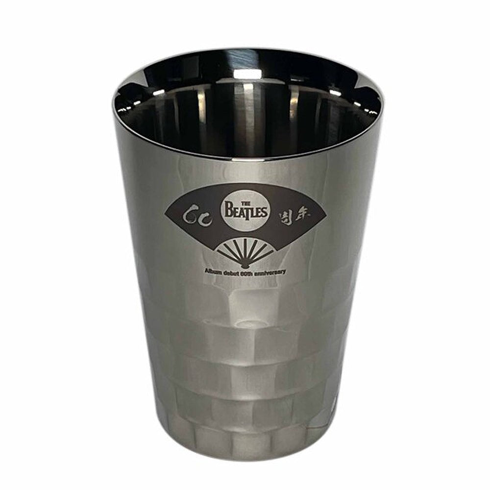 THE BEATLES ビートルズ (結成 65周年 ) - meets Japanese traditional craft Album debut 60th anniversary / タンブラー / 中銀色 / 扇子柄 / 食器・グラス - PGS