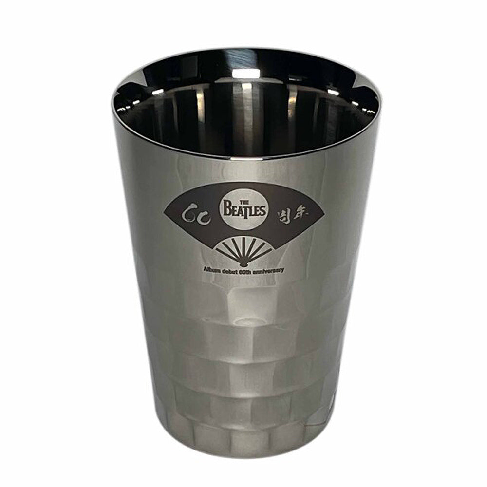 THE BEATLES ビートルズ (来日 60周年 ) - meets Japanese traditional craft Album debut 60th anniversary / タンブラー2個セット / 中金ロゴ&中銀扇子柄 / 食器・グラス