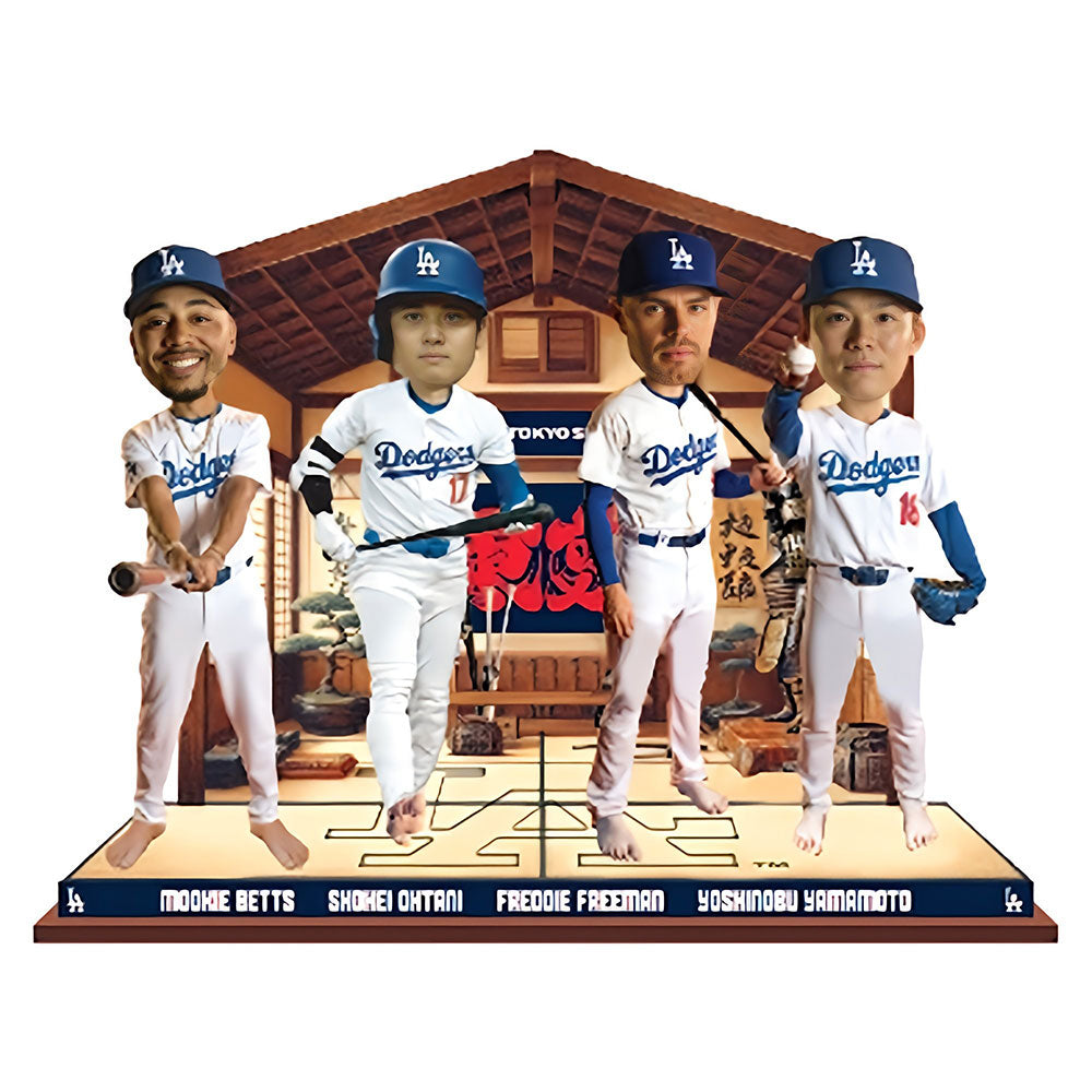 LOS ANGELES DODGERS(MLB) ロサンゼルスドジャース - MLB公式 開幕戦 2025 東京シリーズ 記念 4体セット限定ボブルヘッド / フィギュア・人形 【公式 / オフィシャル】