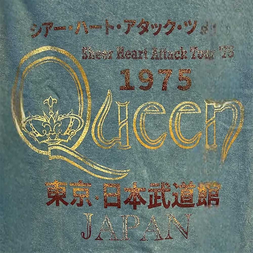 QUEEN クイーン (初来日50周年 ) - VINTAGE JAPANESE MINERAL WASH 来日50周年記念 / タイダイ / バックプリントあり / Tシャツ / メンズ - PGS