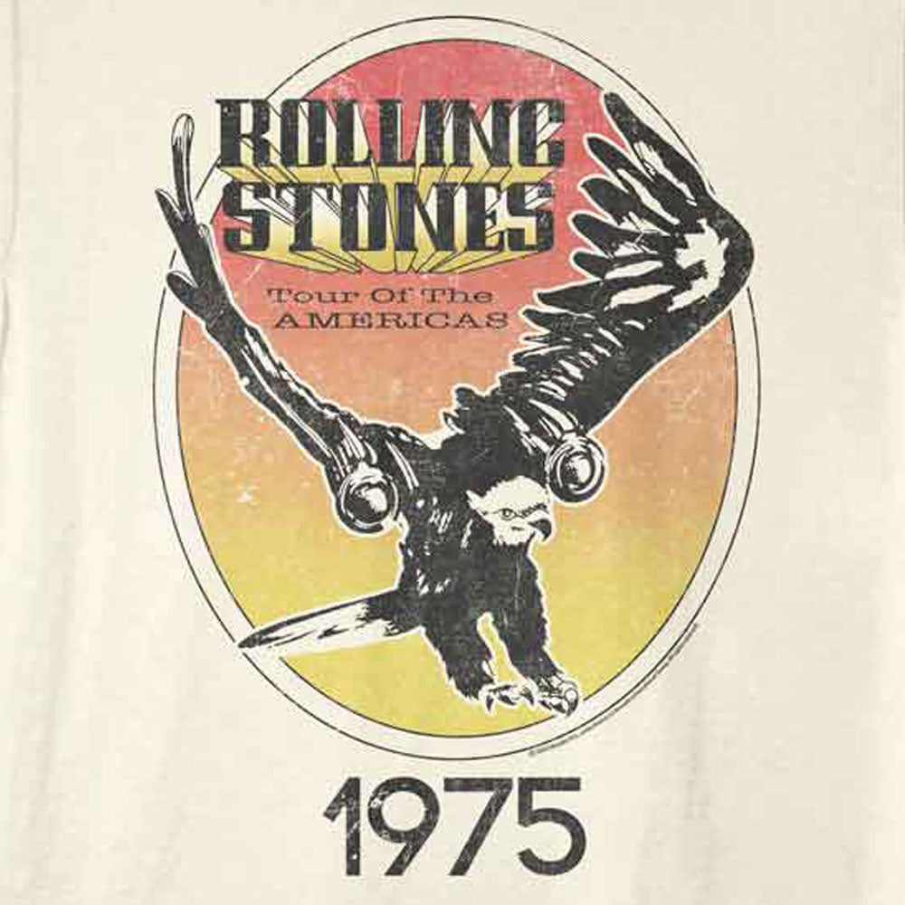 【予約商品】 ROLLING STONES ローリングストーンズ (7月 新譜 記念 ) - TOUR OF THE AMERICAS 1975 (復刻ツアーTシリーズ) / Tシャツ / メンズ