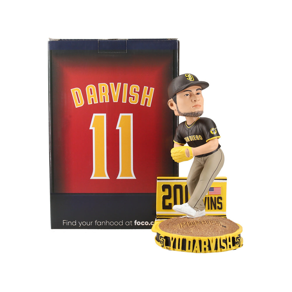 YU DARVISH ダルビッシュ有 - 日米通算200勝記念 MLB公式・限定 Collector's Bobblehead (記念台座付) / 日本限定モデル1000個 / フィギュア・人形