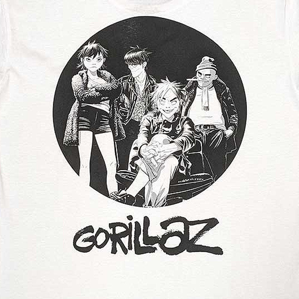 GORILLAZ (2026.3.20 New Album Release Commemoration) - Song Machine Brush Logo / Back Print / Men's T-Shirt