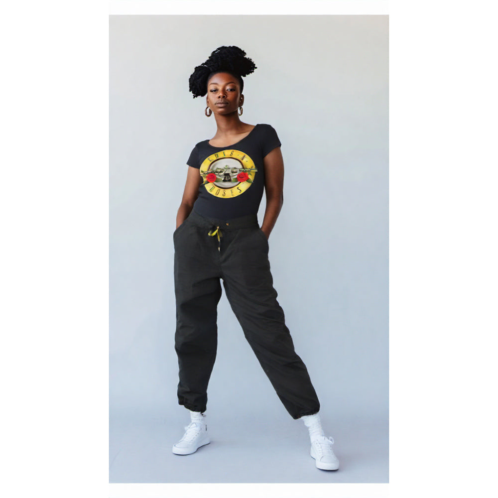 GUNS N ROSES ガンズアンドローゼズ (デビュー 40周年 ) - DRUM / Amplified( ブランド ) / Tシャツ / レディース