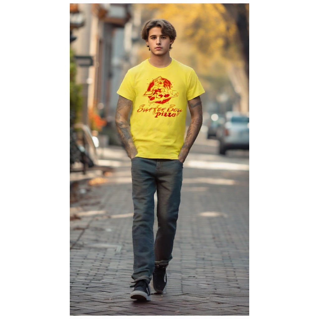 STRANGER THINGS ストレンジャー・シングス (アニメシリーズ 4月23日 配信開始 ) - SURFER BOY PIZZA / バックプリントあり / Tシャツ / メンズ