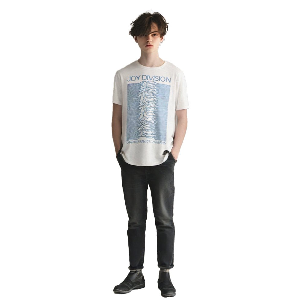 JOY DIVISION ジョイディビジョン - Unknown Pleasures Blue on White / Tシャツ / メンズ - PGS