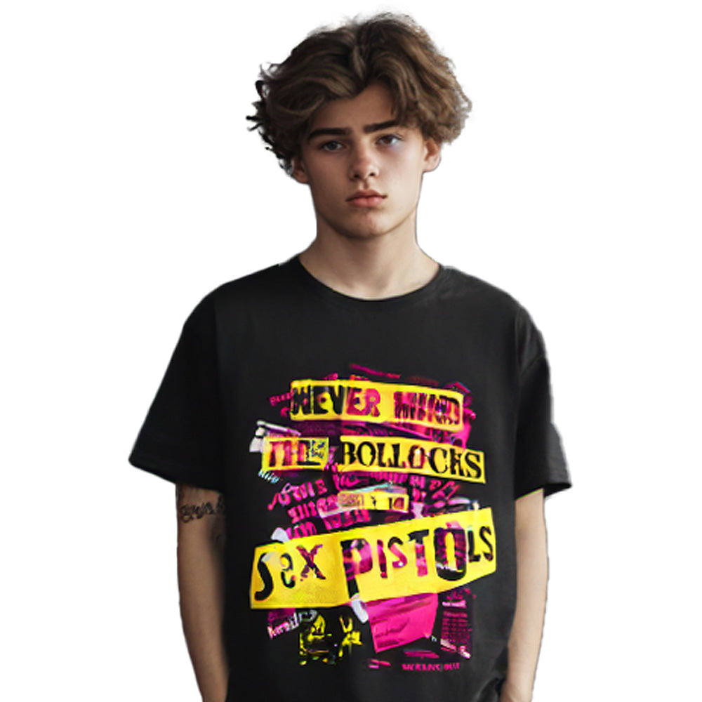 SEX PISTOLS セックスピストルズ (デビュー 50周年 ) - NMTB Text Overlay / Tシャツ / メンズ