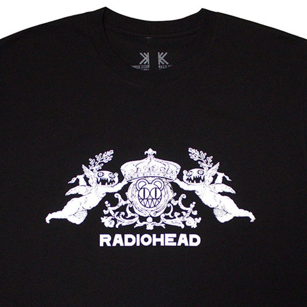RADIOHEAD レディオヘッド - Bearhead Crest / オーガニックコットン / バックプリントあり / Tシャツ / メンズ - PGS