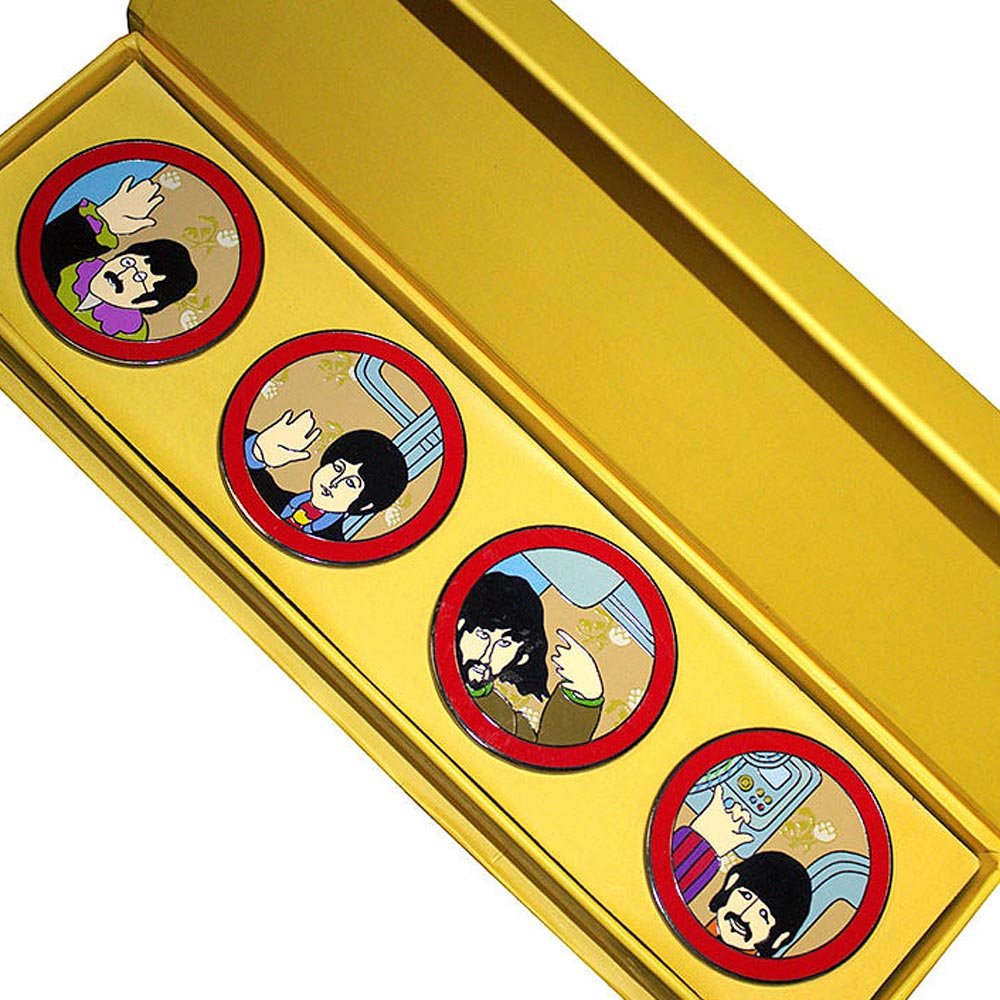 THE BEATLES ビートルズ (結成 65周年 ) - Yellow Submarine Portholes / ピンバッジセット / バッジ - PGS