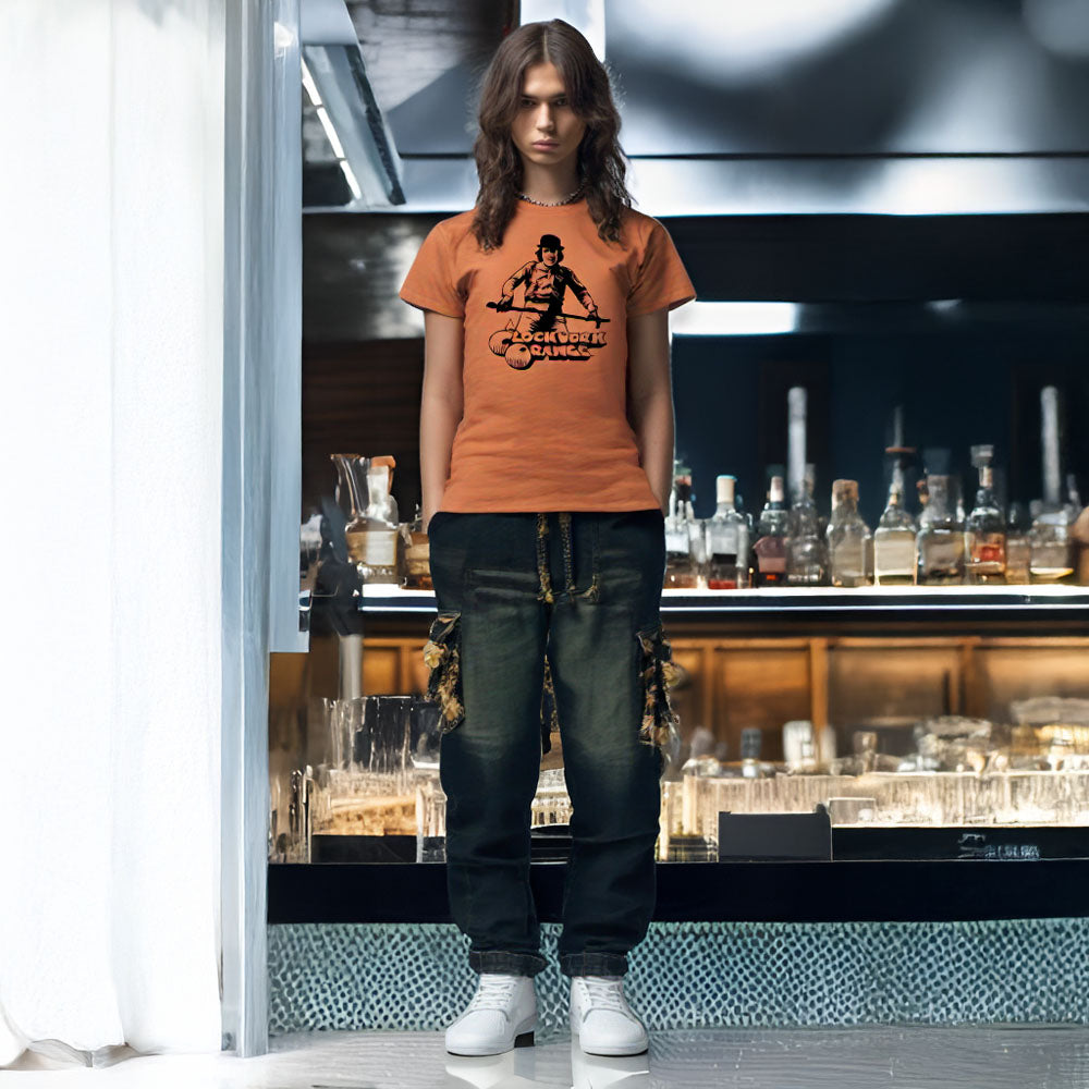 A CLOCKWORK ORANGE 時計じかけのオレンジ (公開 55周年 ) - ORANGE TEE CANE / Tシャツ / メンズ