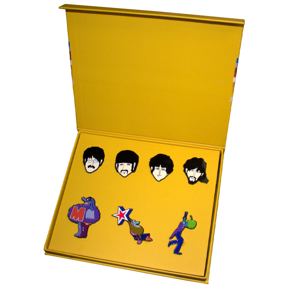THE BEATLES ビートルズ (結成 65周年 ) - Yellow Submarine Characters / ピンバッジセット / バッジ 【公式 / オフィシャル】