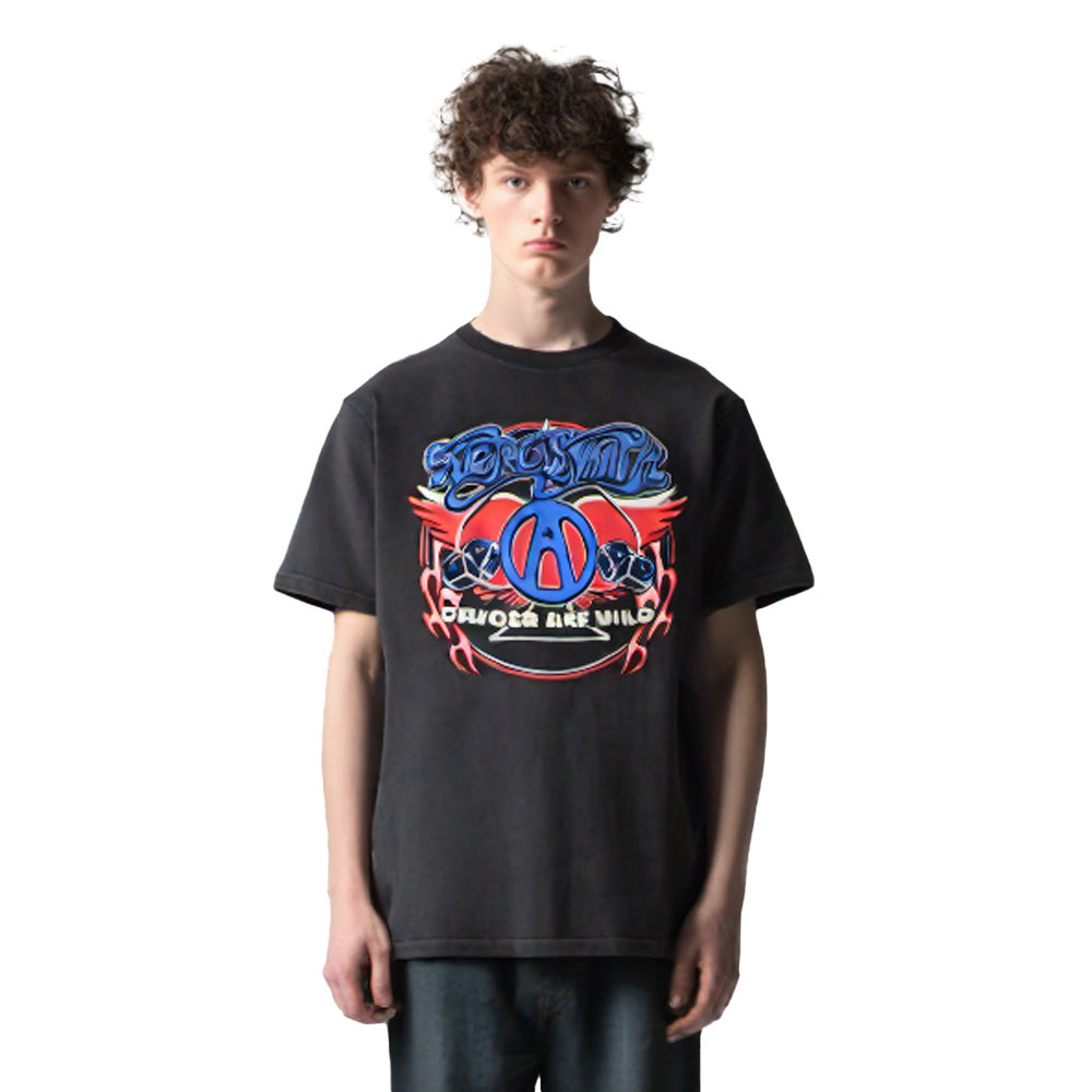 AEROSMITH エアロスミス (結成 55周年 ) - Rainbow Spade / Stone Wash / Tシャツ / メンズ