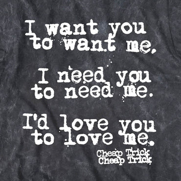 【予約商品】 CHEAP TRICK チープトリック - I WANT YOU / ミネラルウォッシュ / Tシャツ / メンズ