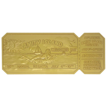 【予約商品】 JAWS ジョーズ (公開 50周年 ) - 50th Anniversary 24k Gold Plated Regatta Ticket / 24K金メッキ / 世界限定1975個 / コレクタブル - PGS