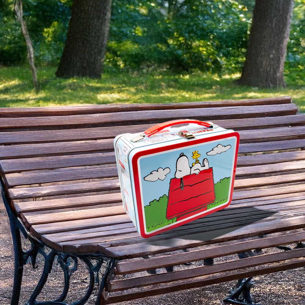 PEANUTS スヌーピー (コミック誕生 75周年 ) - Snoopy Fun Box / Tin Tote / バッグ