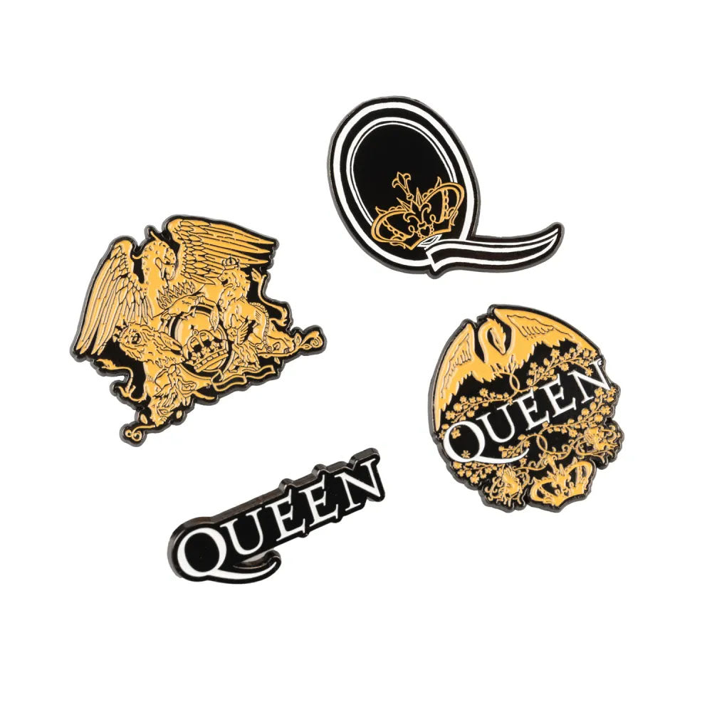 QUEEN - QUEEN / 4個 ピンバッジセット