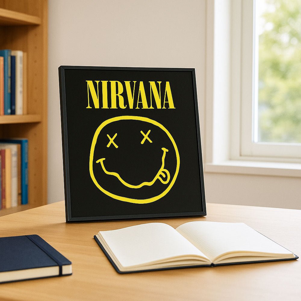 NIRVANA ニルヴァーナ - Smiley (アルバム・シリーズ) / バックボード入り / コレクターズ仕様 / ポスター - PGS