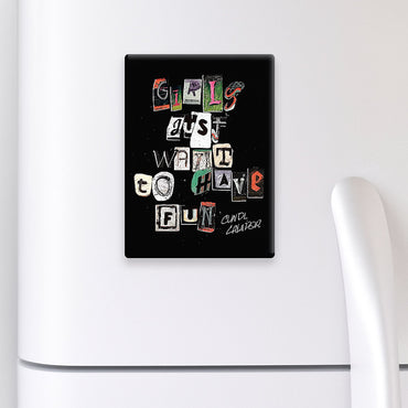 CYNDI LAUPER シンディローパー - Girls Wanna Have Fun / マグネット - PGS