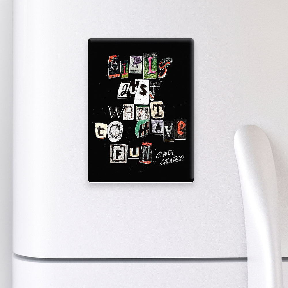 CYNDI LAUPER シンディローパー - Girls Wanna Have Fun / マグネット