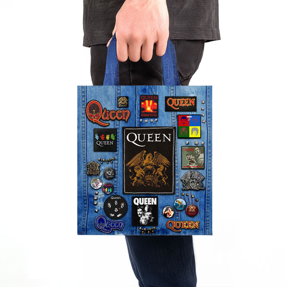 QUEEN (50th Anniversary of First Japan Tour) - Crest / Battle Bags / Tote Bag