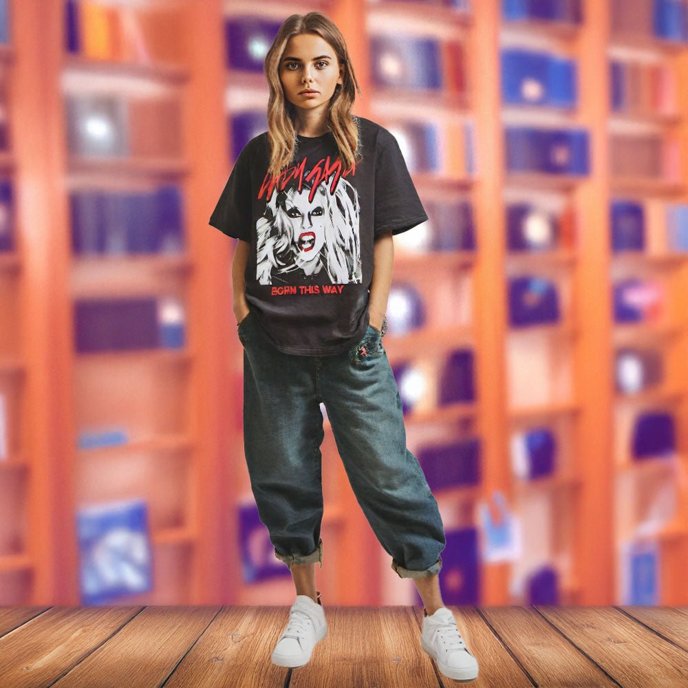 LADY GAGA レディーガガ (2026年 1月 来日 ) - Born This Way Photo / Tシャツ / メンズ - PGS