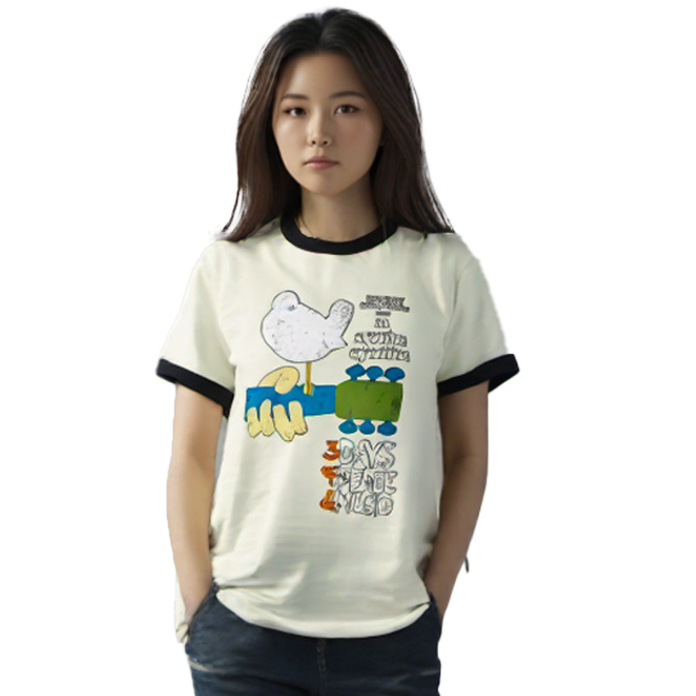 【予約商品】 WOODSTOCK ウッドストック (映画公開 55周年 ) - Festival Poster / リンガー / Tシャツ / メンズ