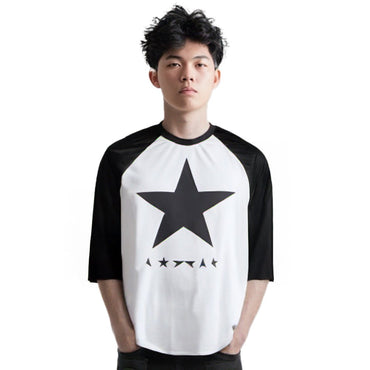 DAVID BOWIE デヴィッドボウイ - Blackstar Album Cover / 長袖 / ラグラン七分袖 / Tシャツ / メンズ - PGS