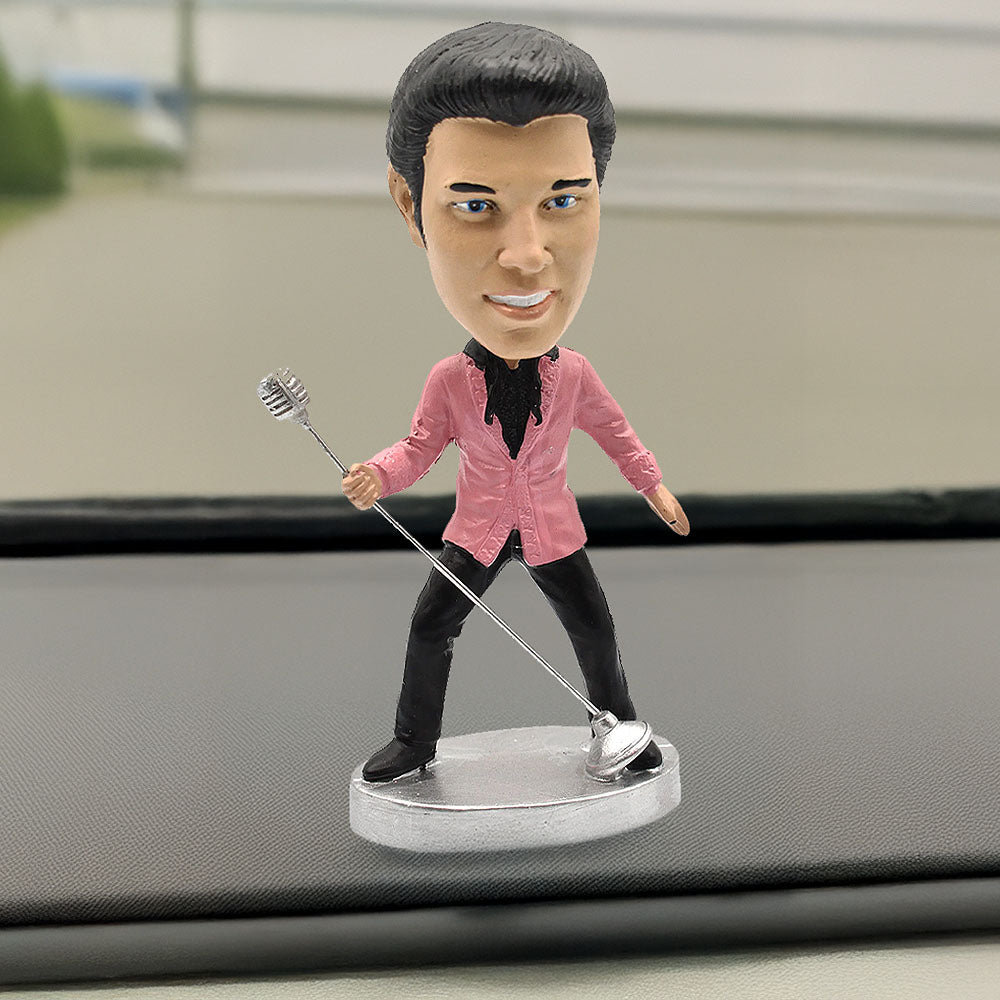 ELVIS PRESLEY Elvis Presley (90th Birthday) - Pink Jacket / Dashboard Wobbler / Figure/Doll