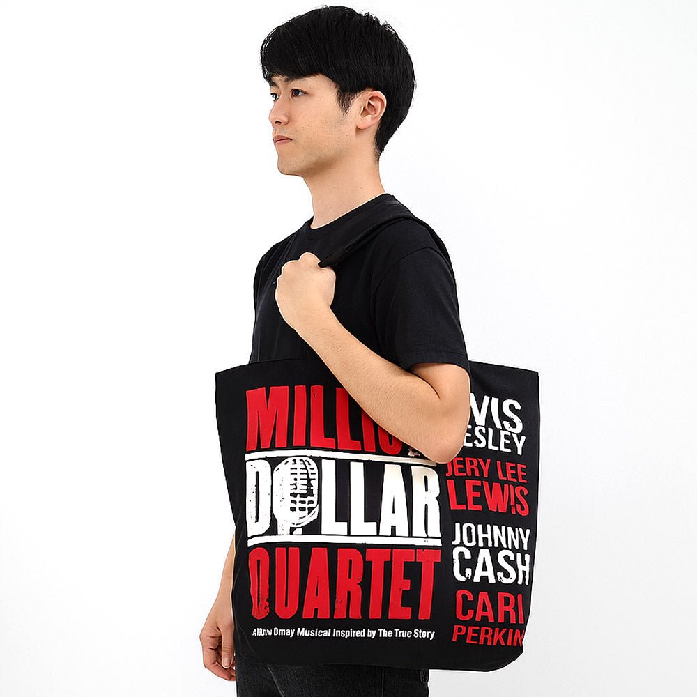 ELVIS PRESLEY エルヴィスプレスリー (生誕 90周年 ) - Million Dollar Quartet / トートバッグ - PGS