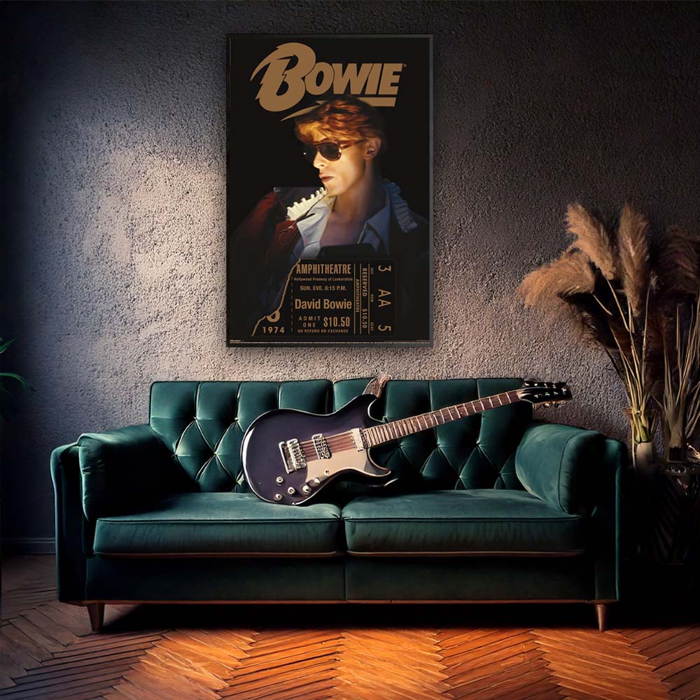 DAVID BOWIE デヴィッドボウイ - Diamond Dogs LA Tour 1974 / ポスター - PGS