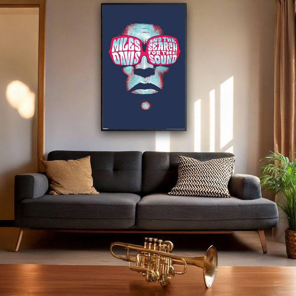 MILES DAVIS マイルスデイヴィス - Illustrated Face / ポスター - PGS