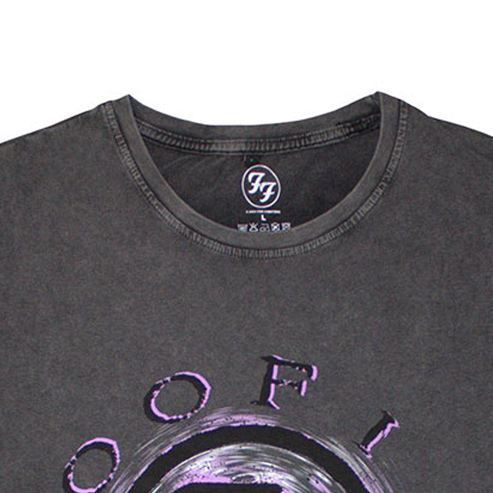 FOO FIGHTERS フーファイターズ - Wheel Logo Shadow / Stone Wash / Tシャツ / メンズ