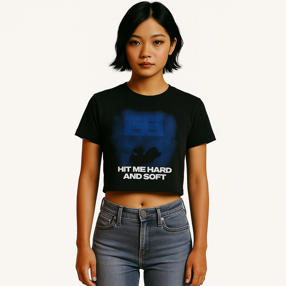 【予約商品】 BILLIE EILISH ビリーアイリッシュ - HMHAS Blue Lines / CROP / Tシャツ / レディース