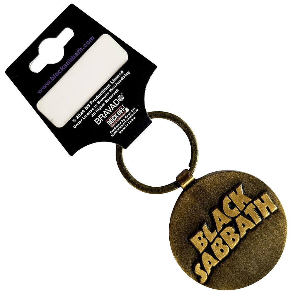 BLACK SABBATH (OZZY OSBOURNE MEMORIAL) - 3D Wavy Logo / Double-sided Design / Keychain