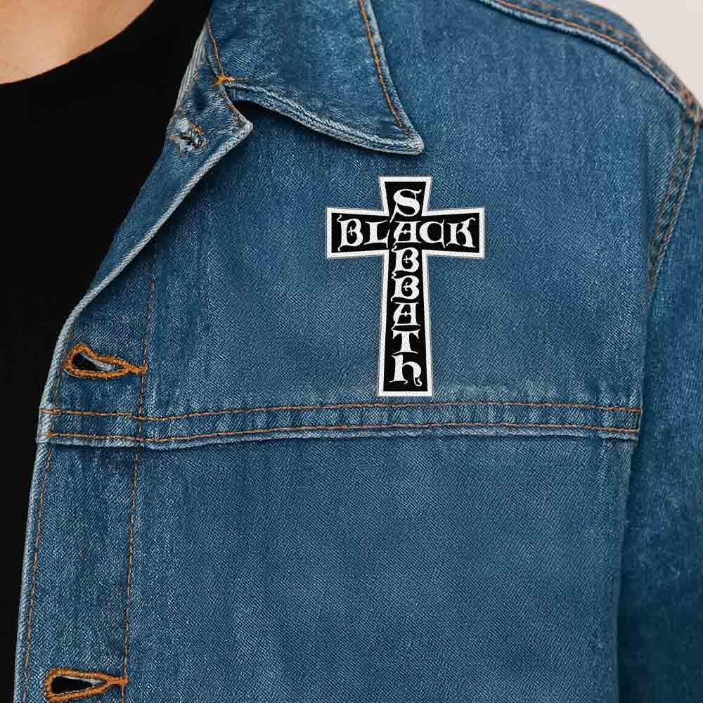 BLACK SABBATH ブラックサバス (OZZY OSBOURNE 追悼 ) - Cross Logo Cut Out / ワッペン