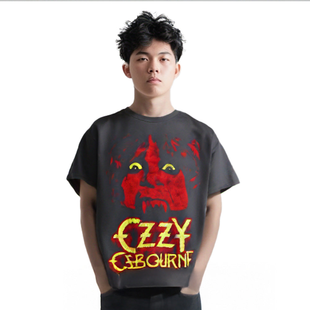 OZZY OSBOURNE オジーオズボーン (追悼 ) - Yellow Eyes Jumbo / Tシャツ / メンズ