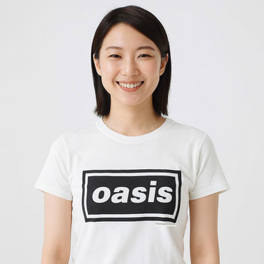 OASIS オアシス (10月 来日 記念 ) - Decca Logo / Tシャツ / レディース - PGS