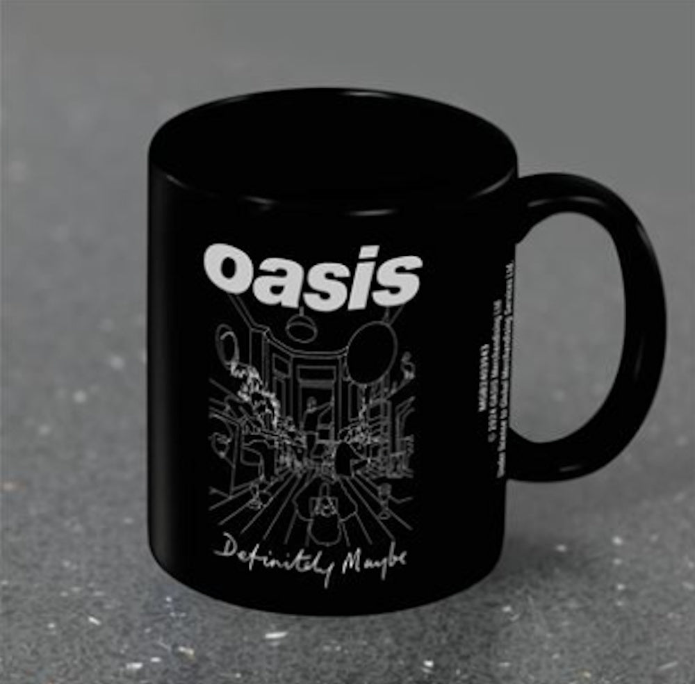 OASIS オアシス (10月 来日 記念 ) - DEFINITELY MAYBE BLACK POD MUG / マグカップ 【公式 / オフィシャル】