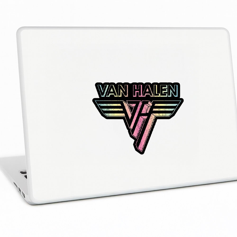 VAN HALEN ヴァンヘイレン (エドワード生誕 70周年 ) - Rainbow Logo / ステッカー - PGS