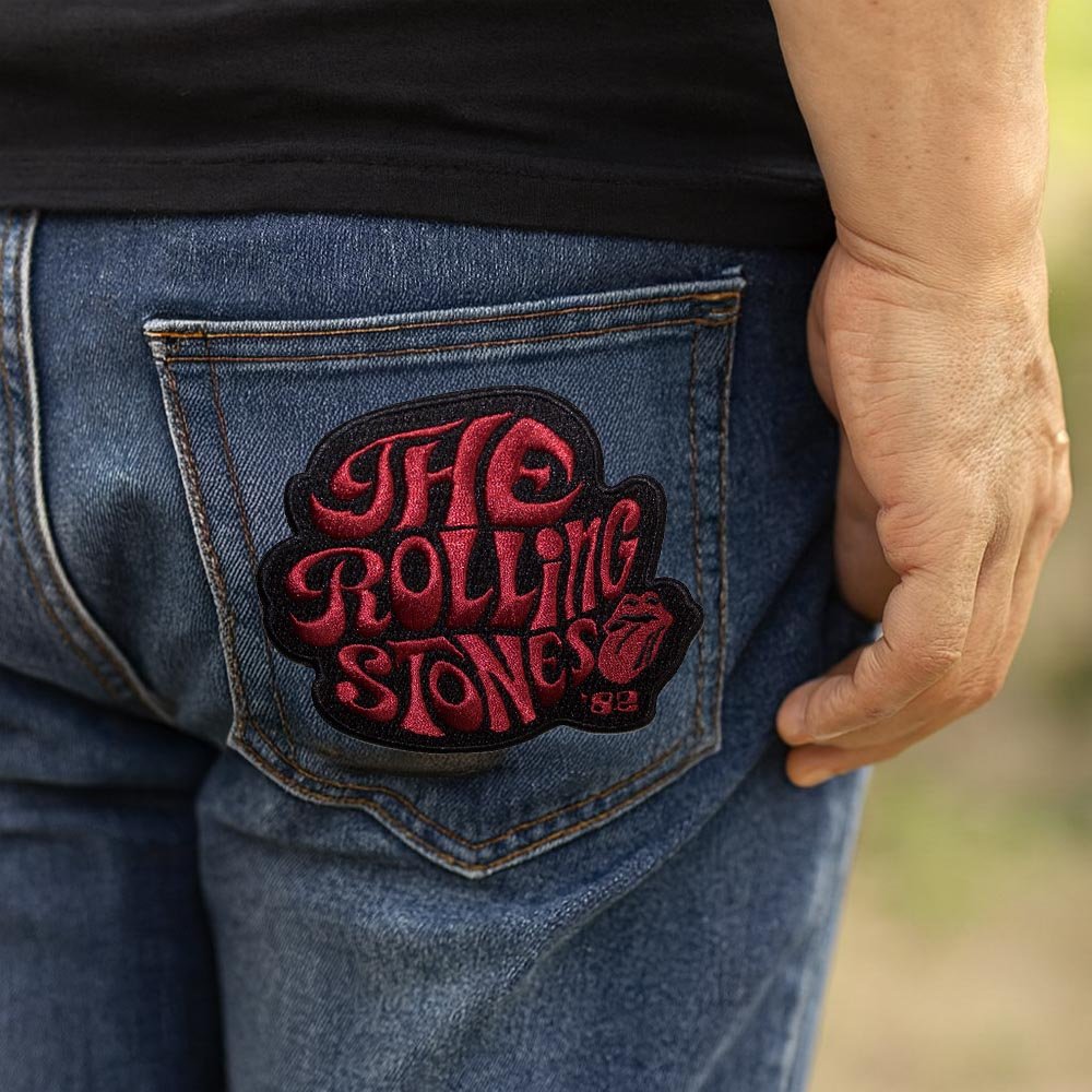 ROLLING STONES ローリングストーンズ (来日 35周年 記念 ) - Swirl Logo '82 / ワッペン - PGS