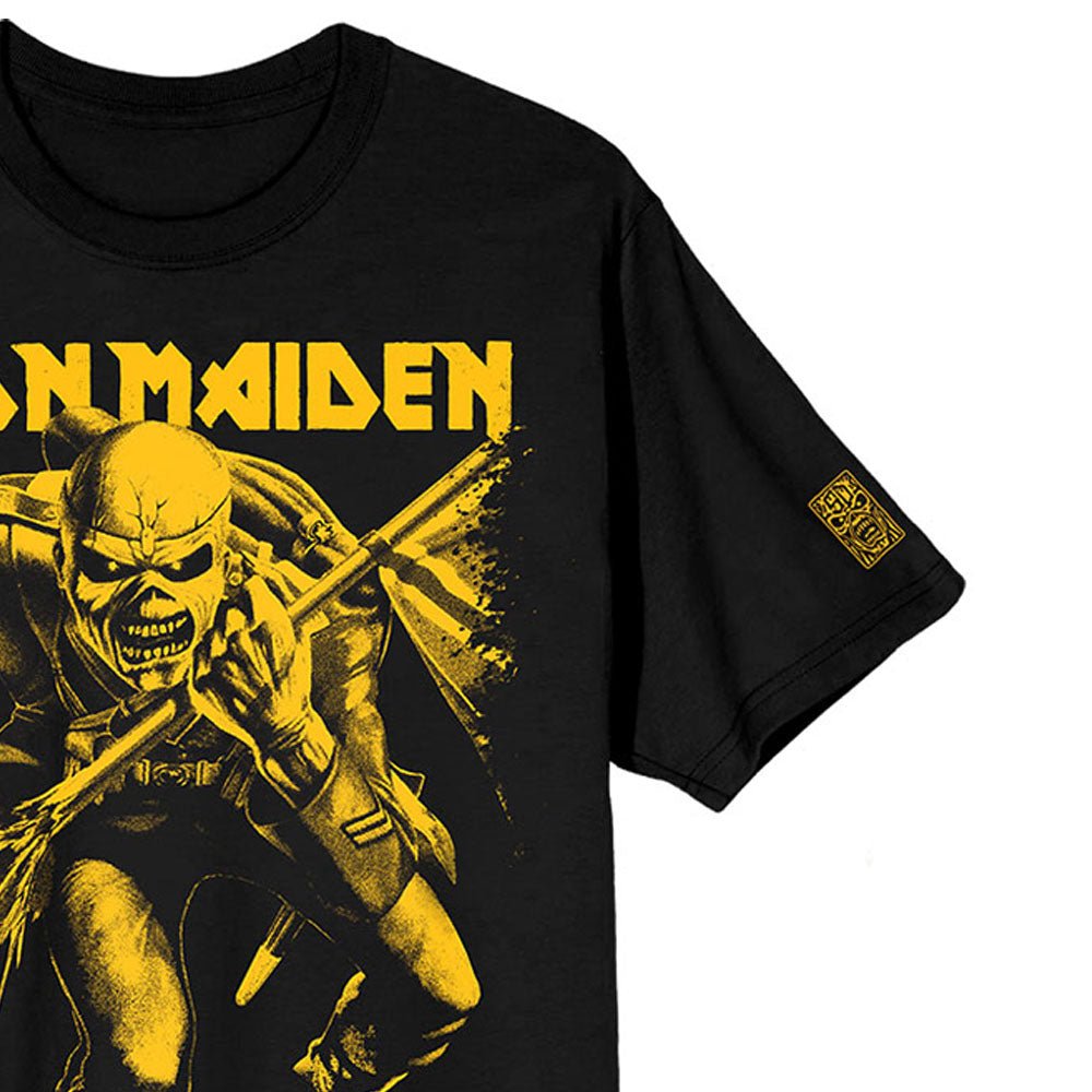 IRON MAIDEN アイアンメイデン (結成 50周年 ) - 50 Trooper Crop Yellow / アームプリントあり / Tシャツ / メンズ - PGS