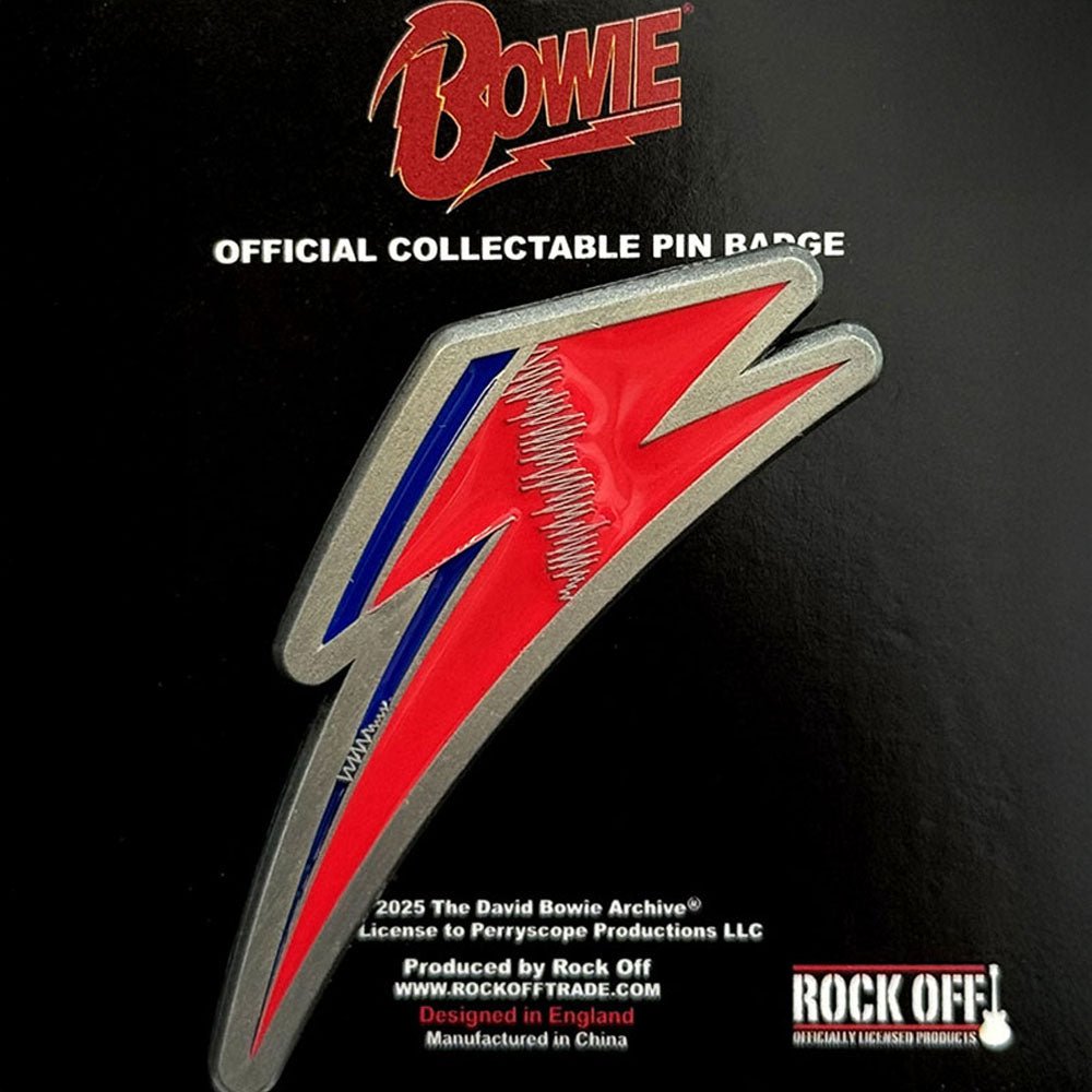 DAVID BOWIE デヴィッドボウイ - Flash / バッジ - PGS