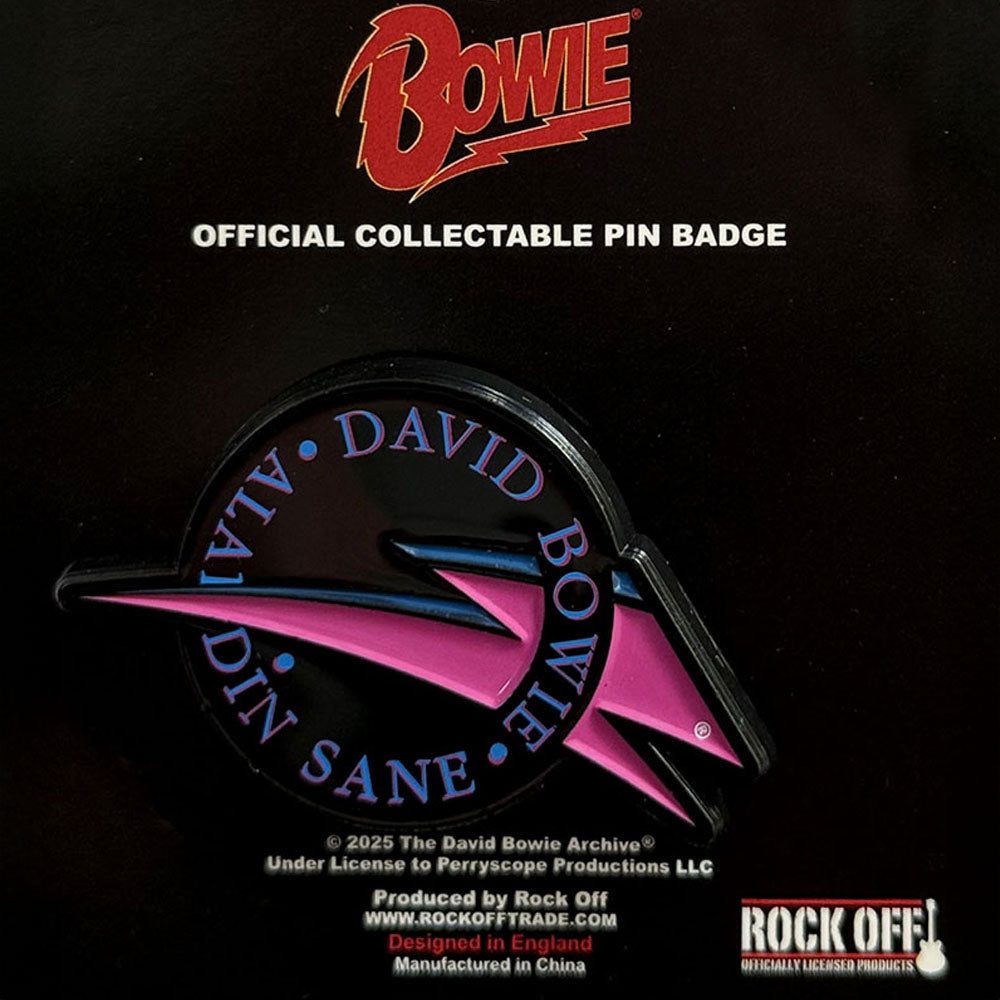 DAVID BOWIE デヴィッドボウイ (追悼 10年 ) - Aladdin Sane 1 / バッジ
