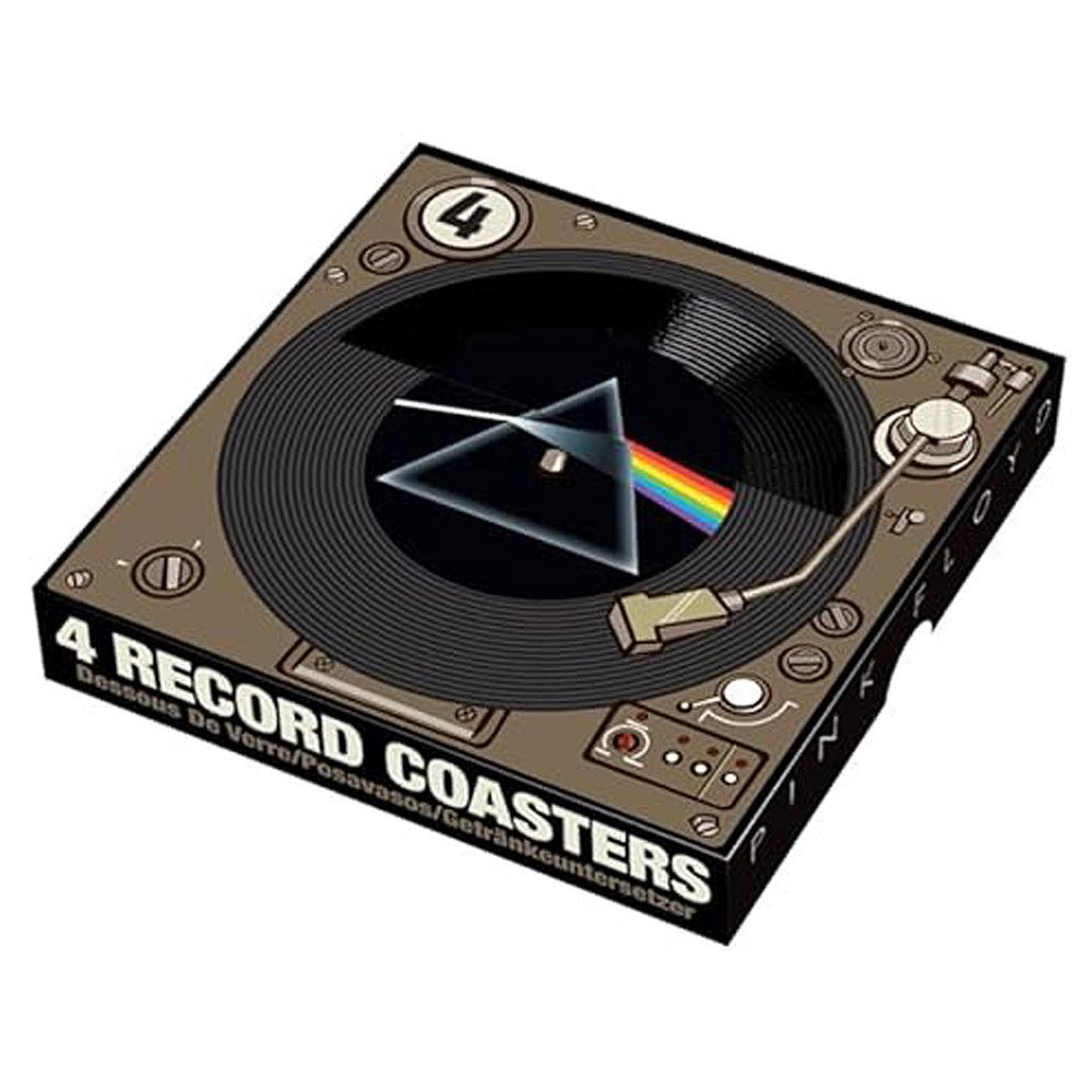 PINK FLOYD ピンクフロイド (結成 60周年 ) - Record Coasters / 4枚セット / コースター - PGS