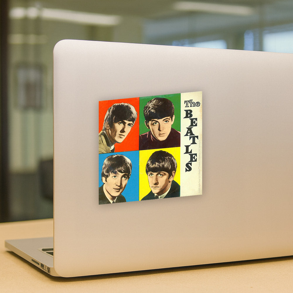 THE BEATLES (65th Anniversary) - 4 Square / Sticker
