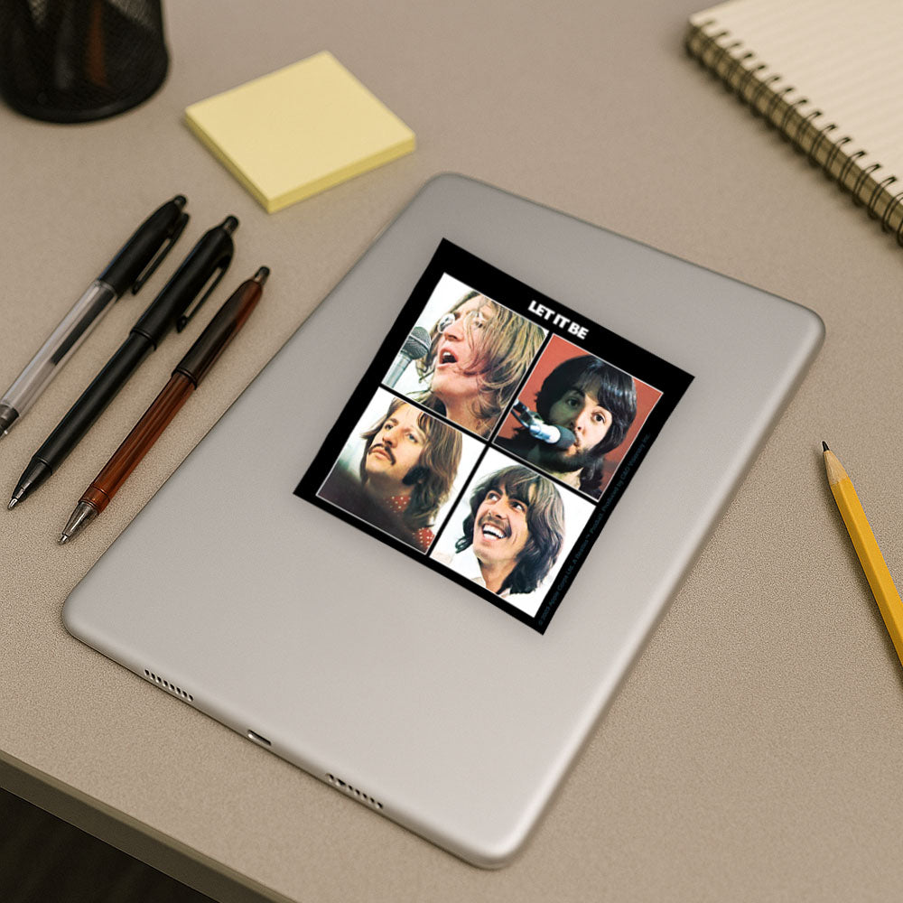 THE BEATLES ビートルズ (来日 60周年 ) - Let It Be / ステッカー