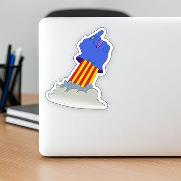 THE BEATLES (65th Anniversary) - Yellow Submarine Hand Rocket / Sticker