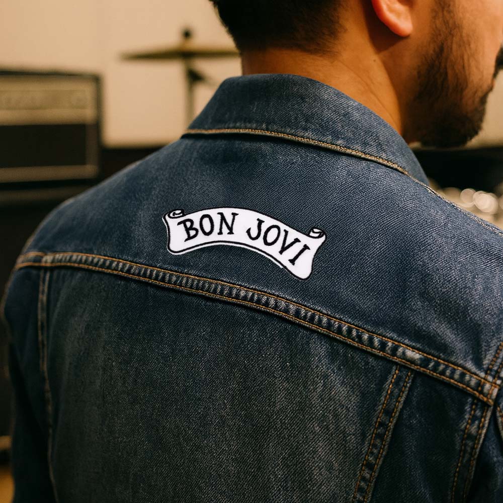 BON JOVI ボンジョヴィ - Banner Logo / ワッペン