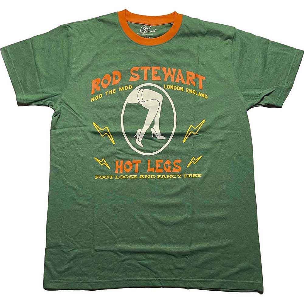 ROD STEWART ロッドスチュワート - Hot Legs / Green / リンガー / Tシャツ / メンズ - PGS